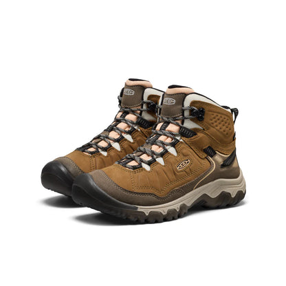 Women's Keen Targhee IV Waterproof Hiking Boot - Coyote/Peach Fuzz