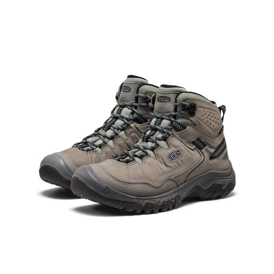 Women's Keen Targhee IV Waterproof Hiking Boot - Steel Gray/Lily Pad
