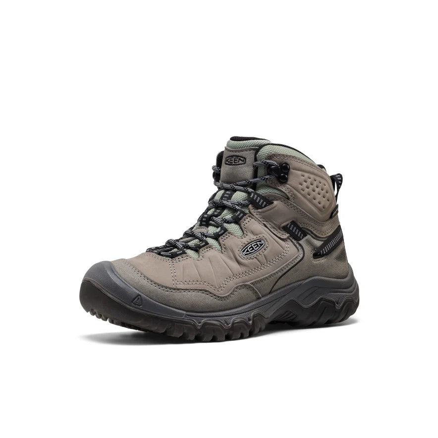 Women's Keen Targhee IV Waterproof Hiking Boot - Steel Gray/Lily Pad
