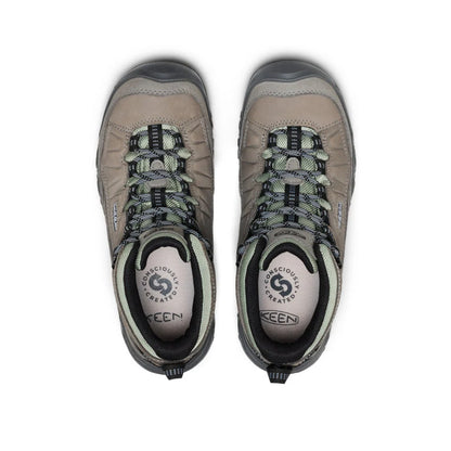 Women's Keen Targhee IV Waterproof Hiking Boot - Steel Gray/Lily Pad