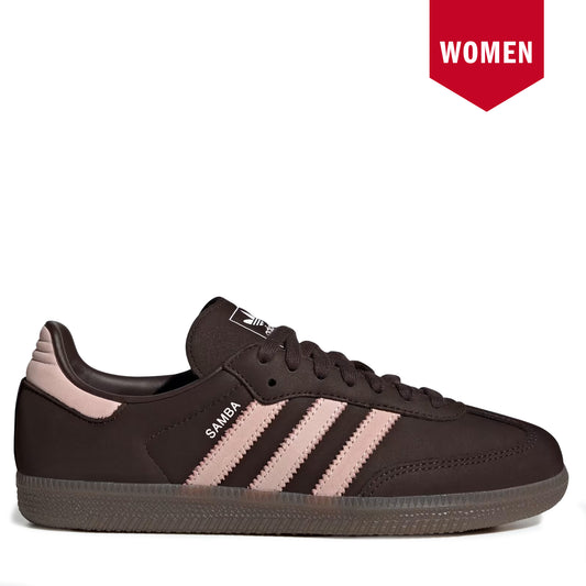 Women's Adidas Samba OG - Aurora Coffee / Sandy Pink / Cloud White