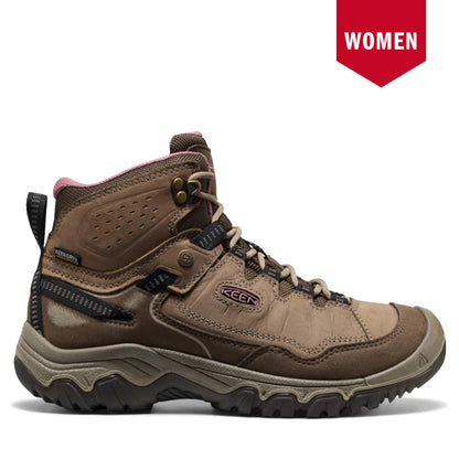Women's Keen Targhee IV Wide Waterproof Hiking Boot - Brindle/Nostalgia Rose Brindle Nostalgia Rose