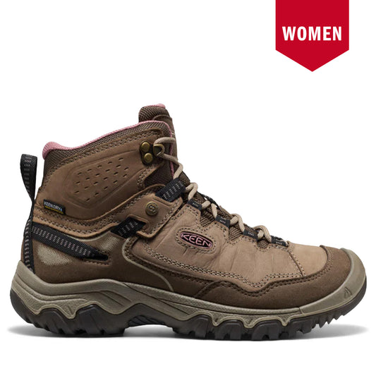 Women's Keen Targhee IV Waterproof Hiking Boot - Brindle/Nostalgia Rose Brindle Nostalgia Rose
