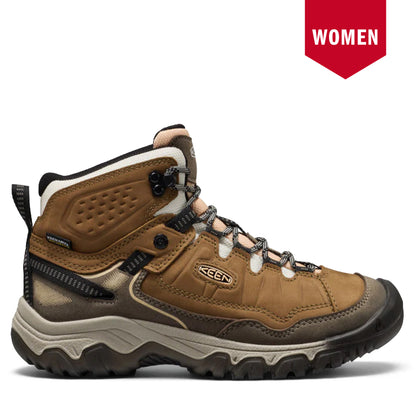 Women's Keen Targhee IV Waterproof Hiking Boot - Coyote/Peach Fuzz