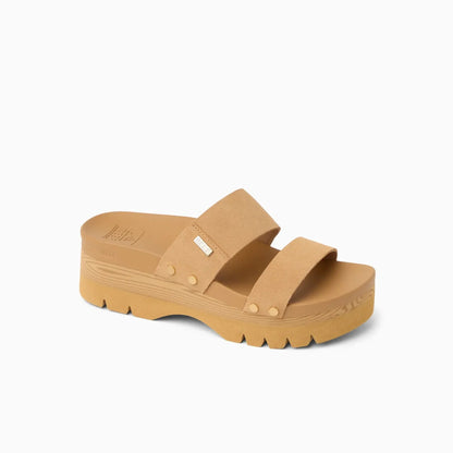 Women's Reef Vista Higher Cleo Sandals - Tan Suede