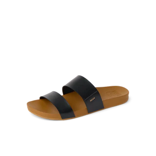 Women's Reef Cushion Vista Slides - Black / Nature