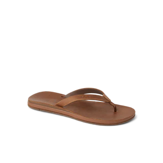 Women's Reef Ojai Classic Slim Leather Sandals - Dark Brown