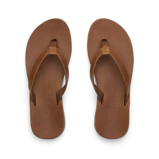 Women's Reef Ojai Classic Slim Leather Sandals - Dark Brown
