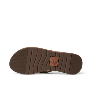 Women's Reef Ojai Classic Slim Leather Sandals - Dark Brown