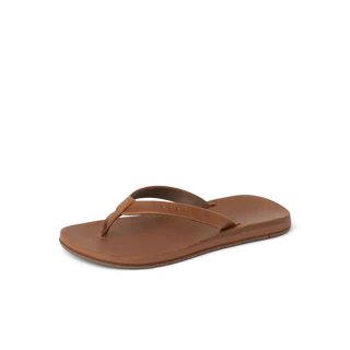 Women's Reef Ojai Classic Slim Leather Sandals - Dark Brown