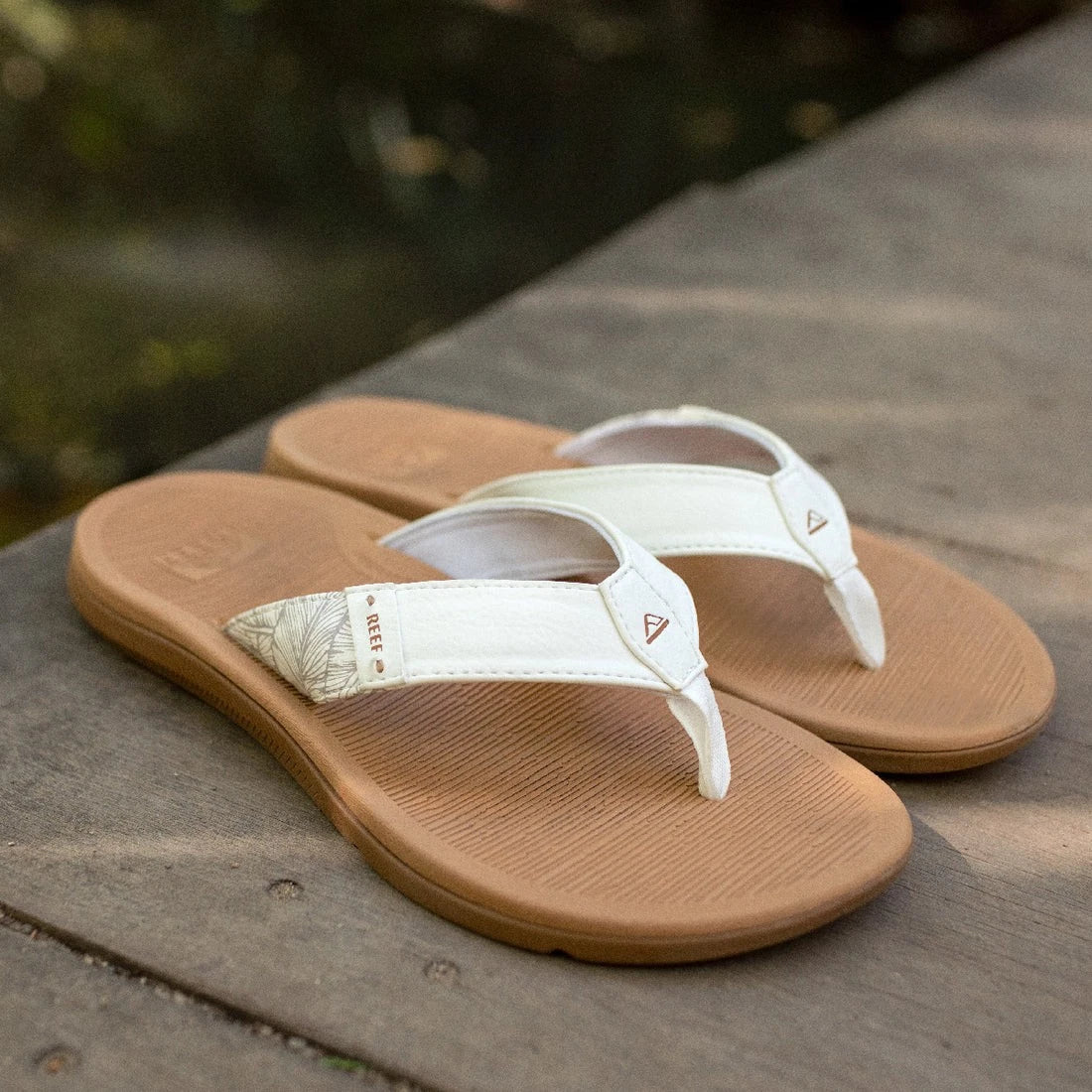 Women's Reef Santa Ana Flip Flop Sandals - Cloud