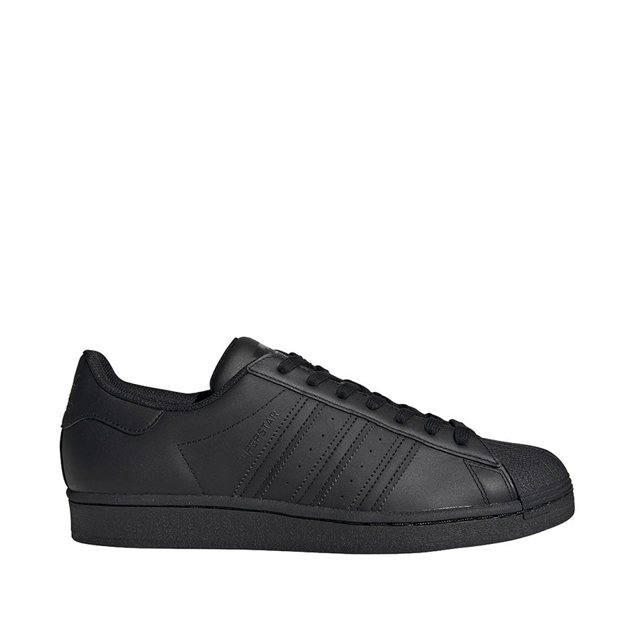 Grade School Adidas Superstar J Shoes - All Black