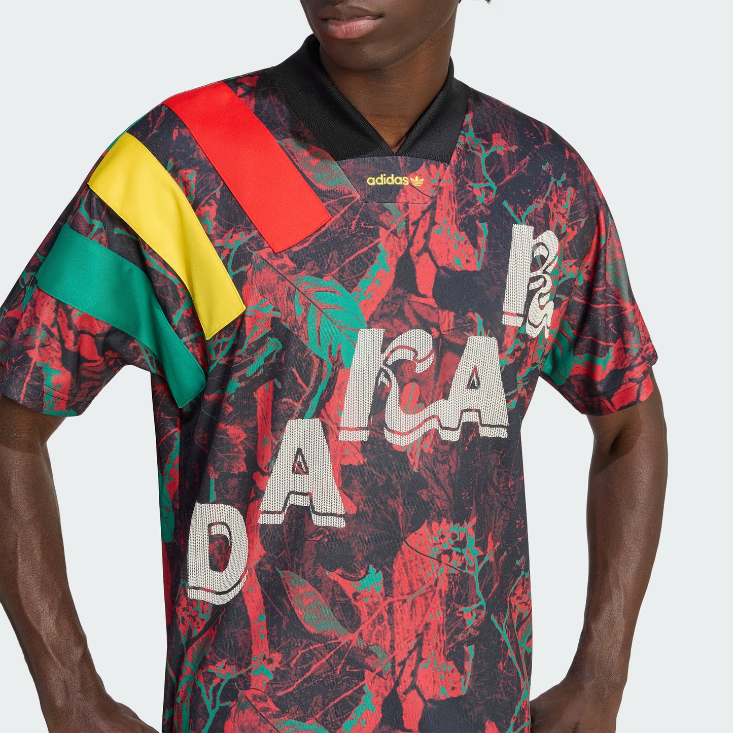 Adidas Senegal Graphic Jersey - Bold Green / Eqt Yellow / Red
