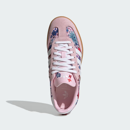 Grade School Adidas Samba OG x Liberty London - Clear Pink/Cloud White
