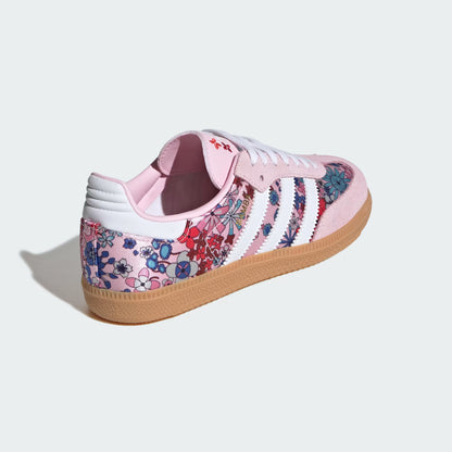 Grade School Adidas Samba OG x Liberty London - Clear Pink/Cloud White