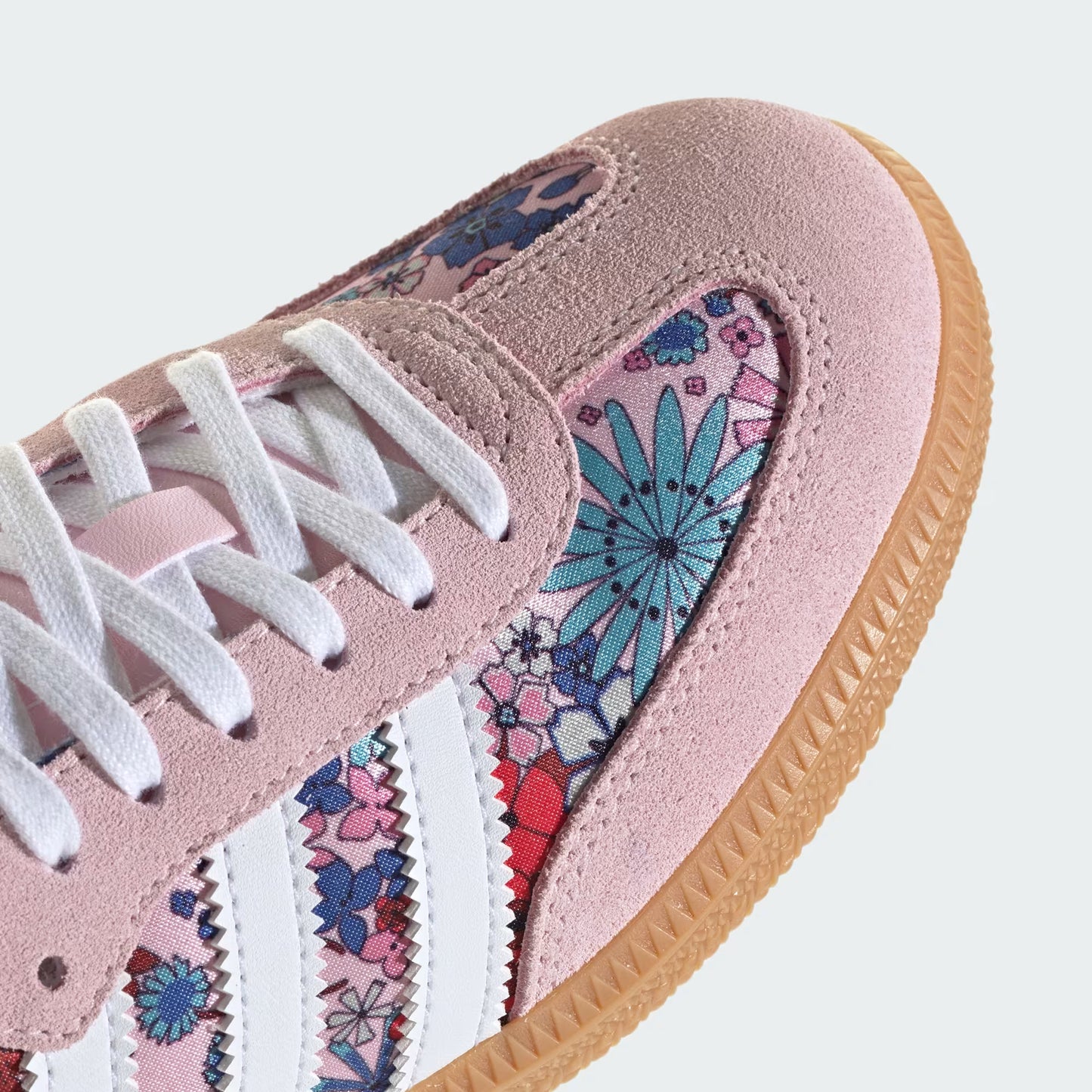 Grade School Adidas Samba OG x Liberty London - Clear Pink/Cloud White