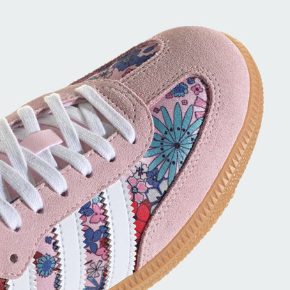 Pre School Adidas Samba OG Liberty London Elastic Lace - Clear Pink/Cloud White