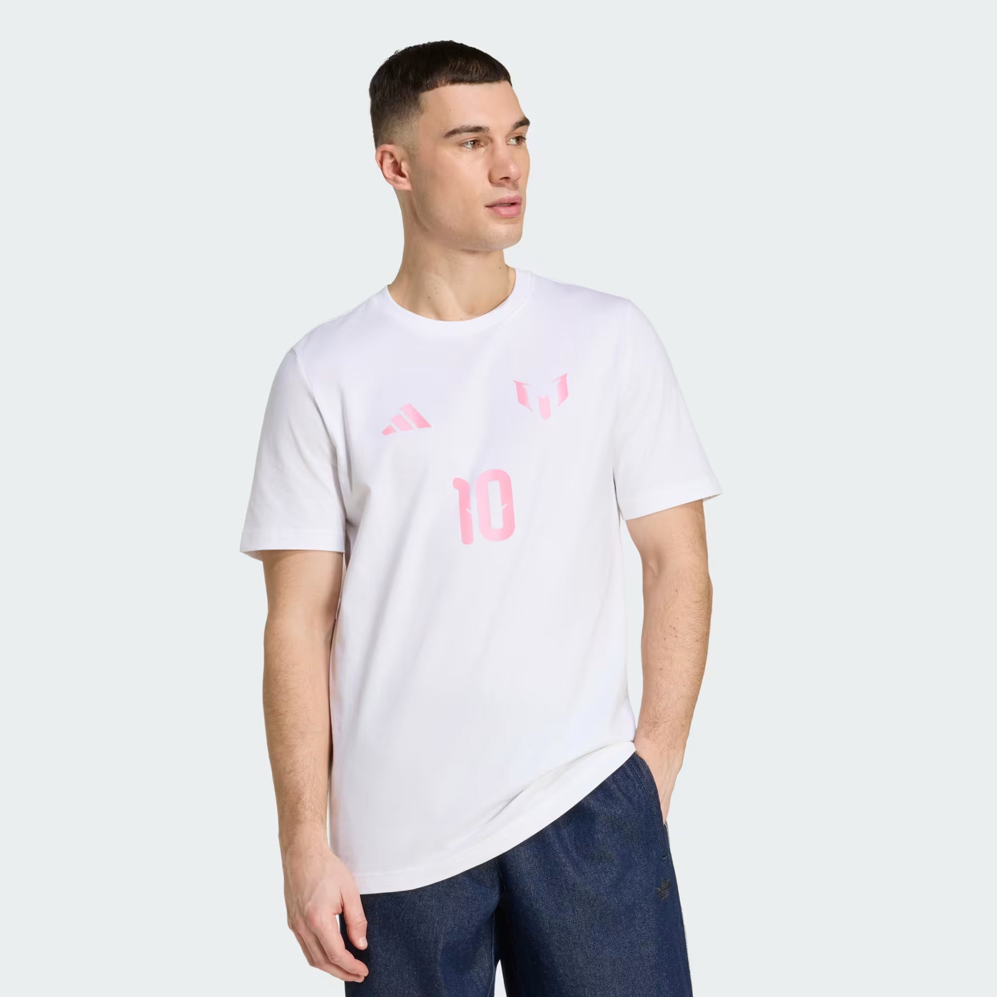 Adidas Messi Graphic T-shirt - White