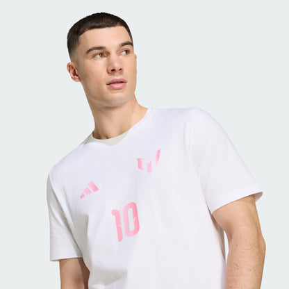 Adidas Messi Graphic T-shirt - White