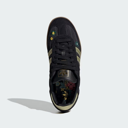 Women's Adidas Originals x Liberty London Samba OG - Core Black/Gold Metallic
