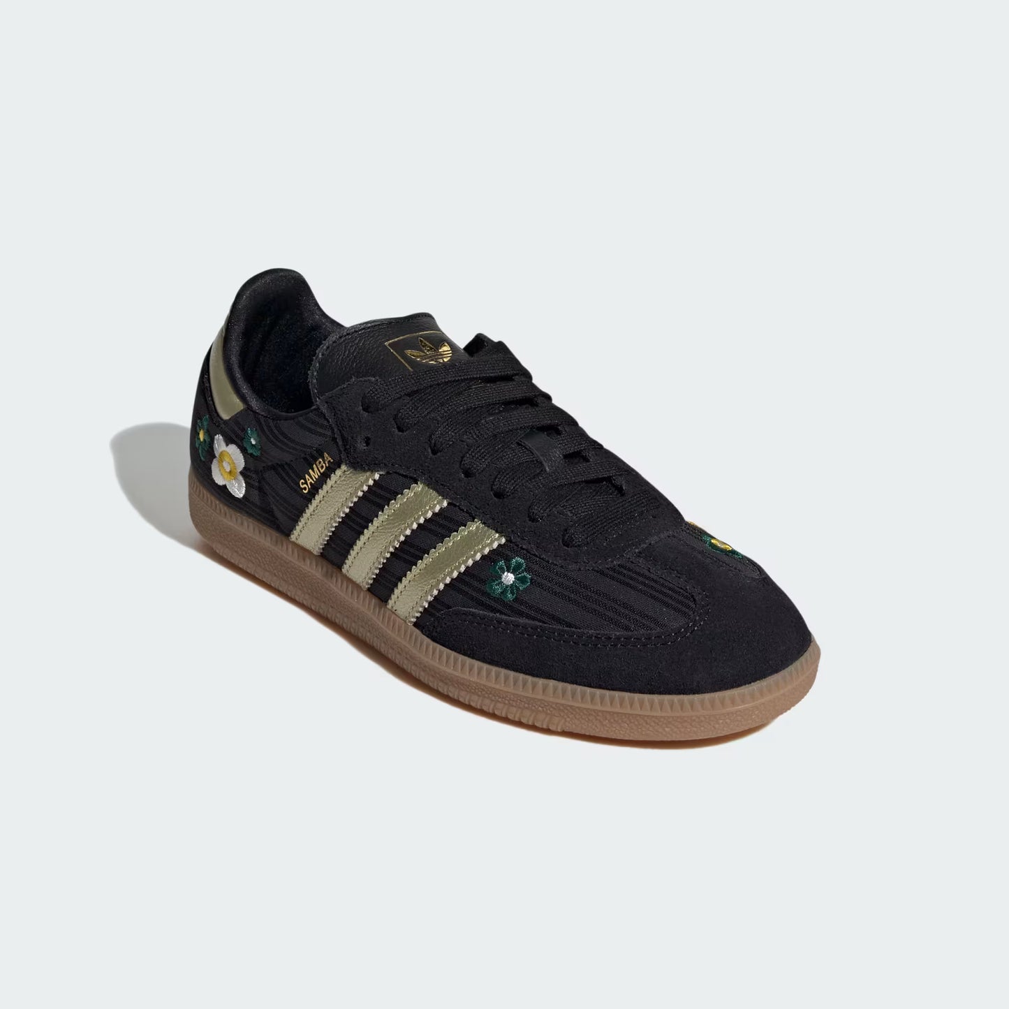 Women's Adidas Originals x Liberty London Samba OG - Core Black/Gold Metallic