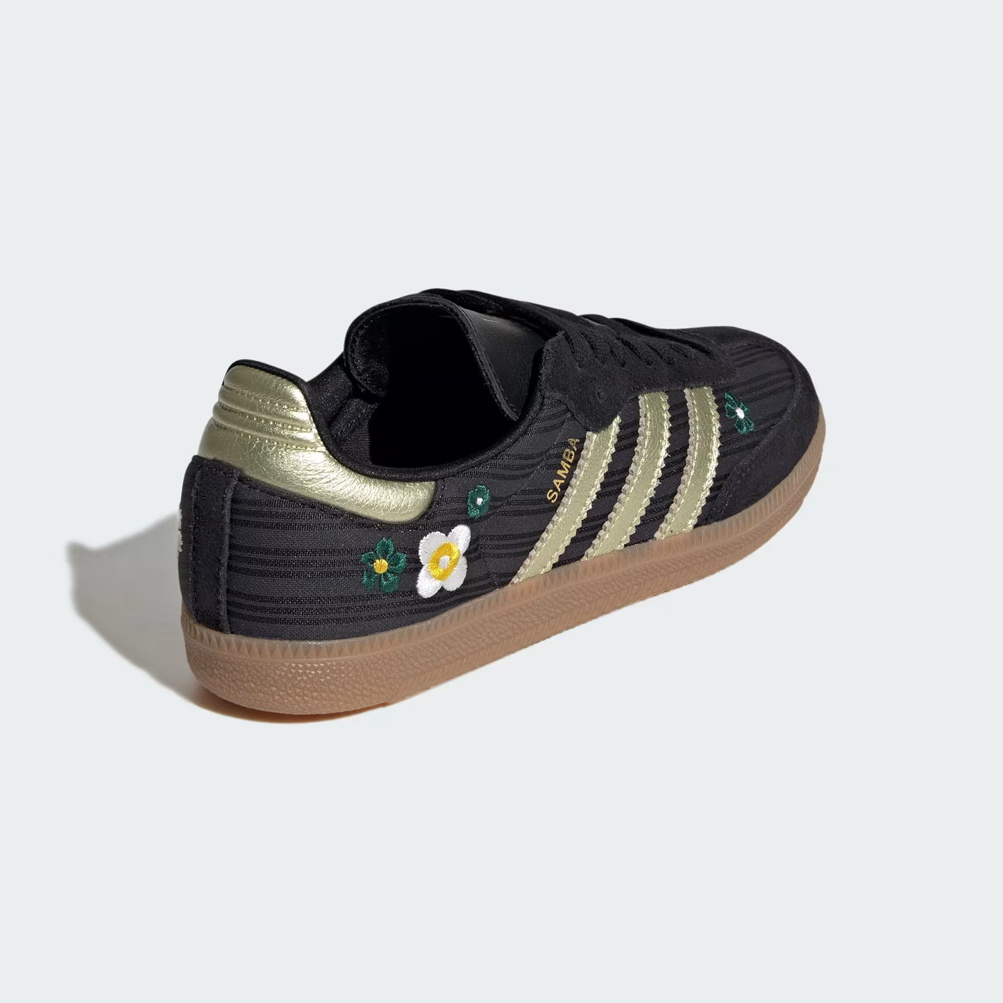 Women's Adidas Originals x Liberty London Samba OG - Core Black/Gold Metallic