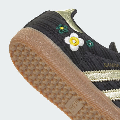 Women's Adidas Originals x Liberty London Samba OG - Core Black/Gold Metallic