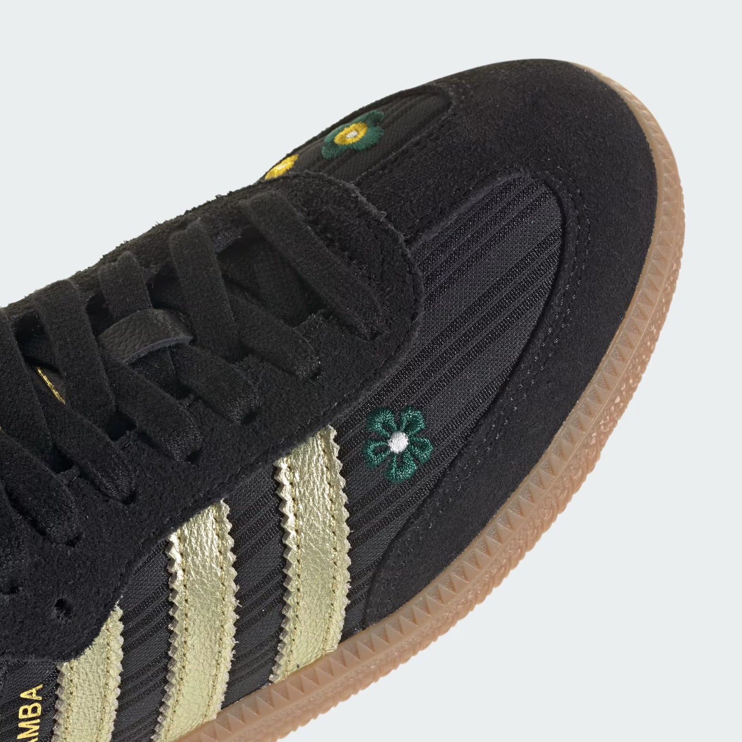 Women's Adidas Originals x Liberty London Samba OG - Core Black/Gold Metallic