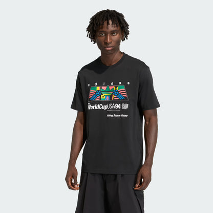 Adidas Archive Africa 94' Graphic T-shirt - Black / Multicolor