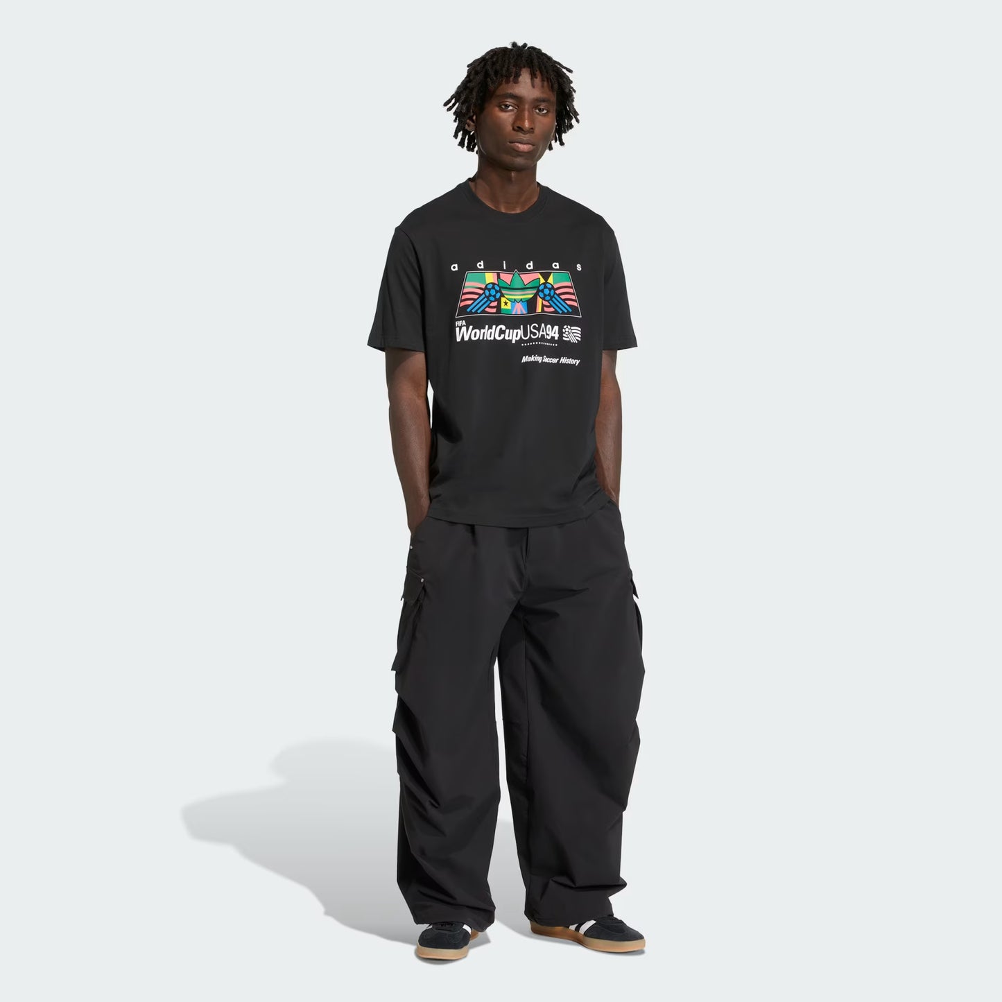 Adidas Archive Africa 94' Graphic T-shirt - Black / Multicolor