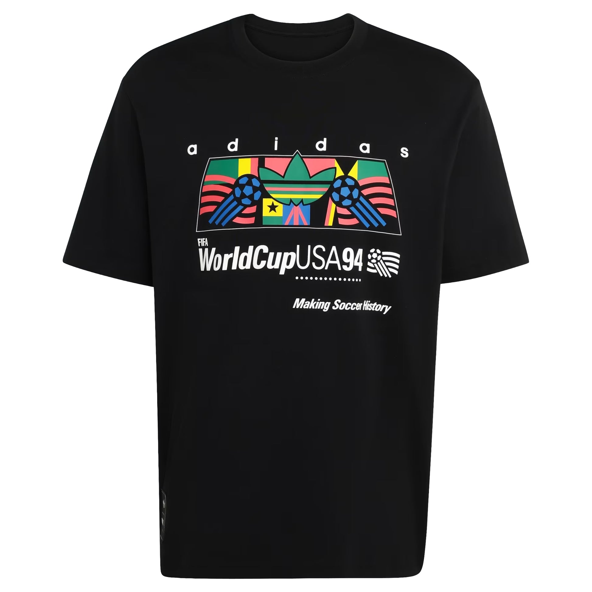 Adidas Archive Africa 94' Graphic T-shirt - Black / Multicolor