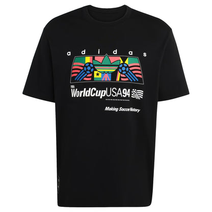 Adidas Archive Africa 94' Graphic T-shirt - Black / Multicolor
