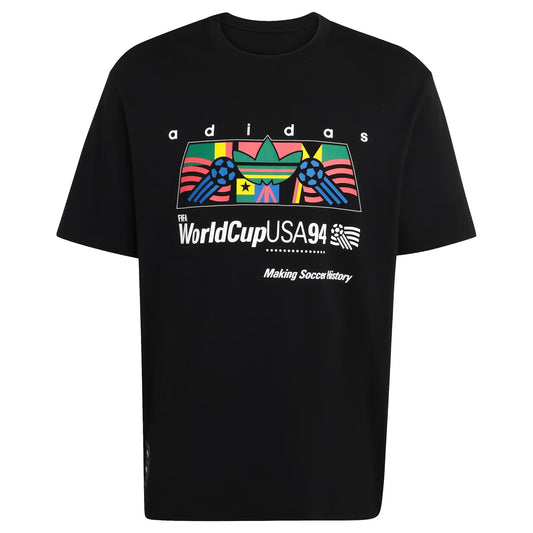 Adidas Archive Africa 94' Graphic T-shirt - Black / Multicolor