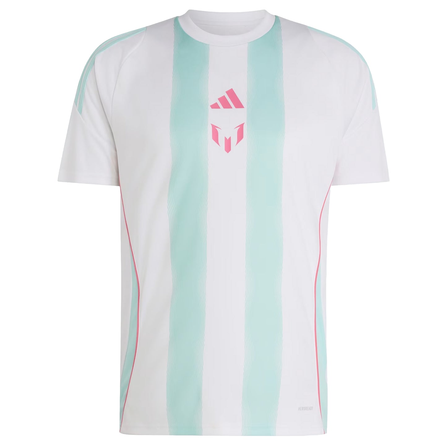 Adidas Messi Trainning Jersey - White / Semi Flash Aqua