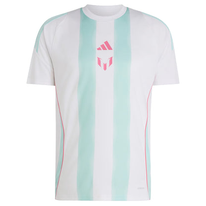 Adidas Messi Trainning Jersey - White / Semi Flash Aqua