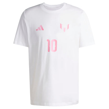 Adidas Messi Graphic T-shirt - White