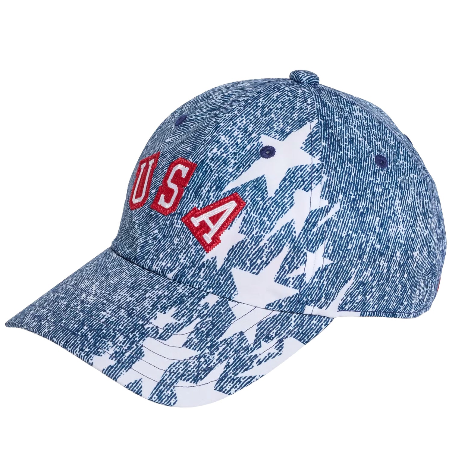 Adidas Denim USA Graphic Cap - White / Dark Blue / Power Red White Dark Blue Power Red OSFM