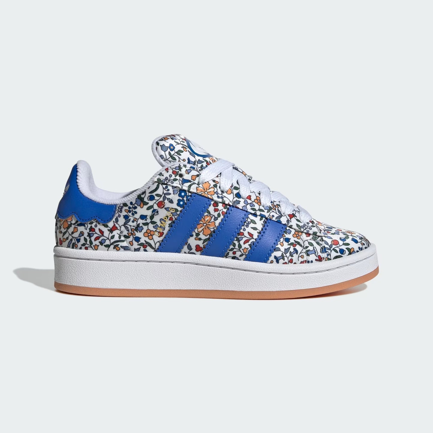 Grade School Adidas Campus 00s X Liberty London Shoes - Blue/Off White