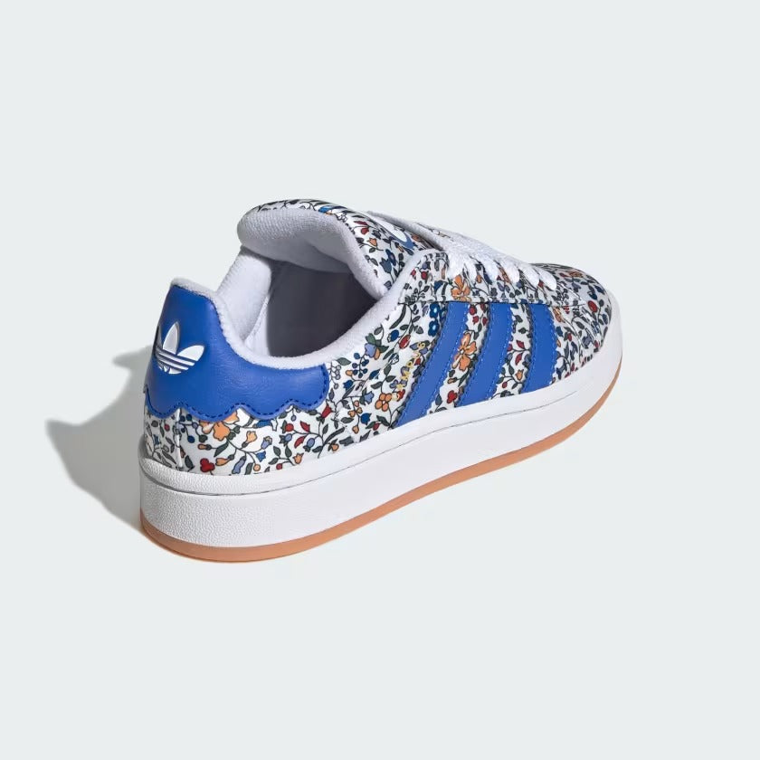 Grade School Adidas Campus 00s X Liberty London Shoes - Blue/Off White