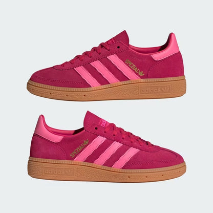 Grade School Adidas Handball Spezial - Ruby Red / Lucid Pink