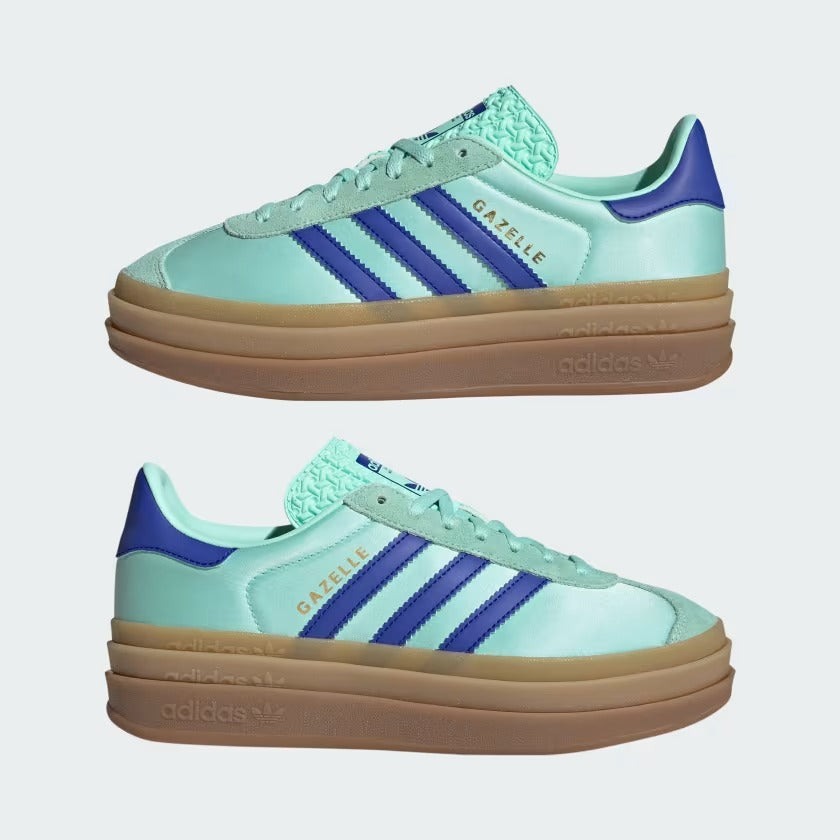 Women's Adidas Gazelle Bold - Clear Mint/Lucid Blue – Cool J's