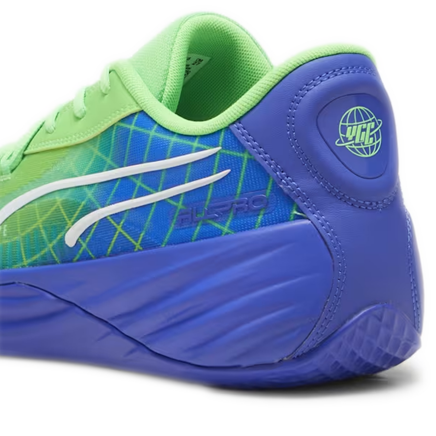 Men's Puma All-Pro NITRO™ Marcus Smart Shoes - Fluro Green Pes