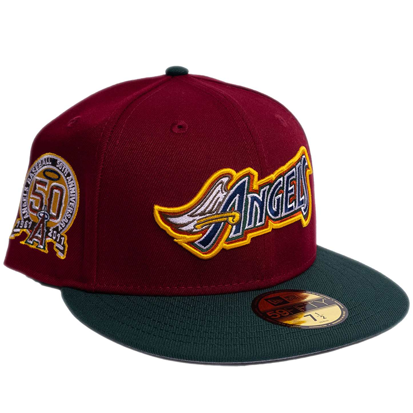 New Era Los Angeles Angels 59Fifty Fitted Hat - Red/ Green