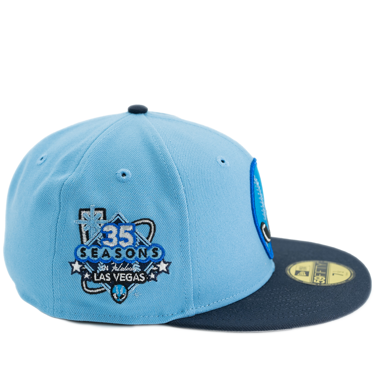 New Era Mens 59Fifty Las Vegas Aviators MILB Theme Night Cap – Blue/White