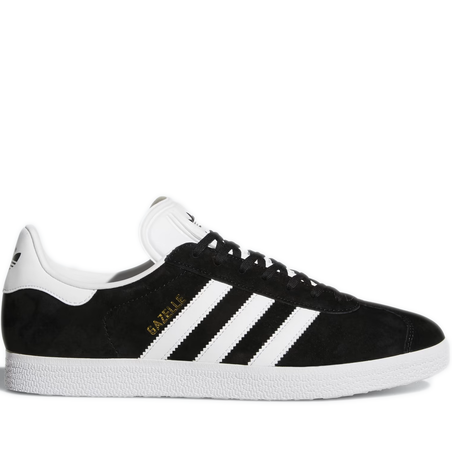 Grade School Adidas Gazelle J Shoes - Black/ White