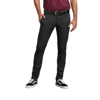 Men's Dickies Skinny DBL Knee Pants - Black