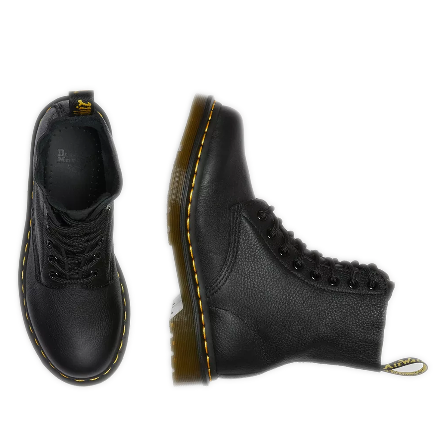 Women's Dr. Martens 1460 Pascal Virginia Leather Boots  - Black Virginia