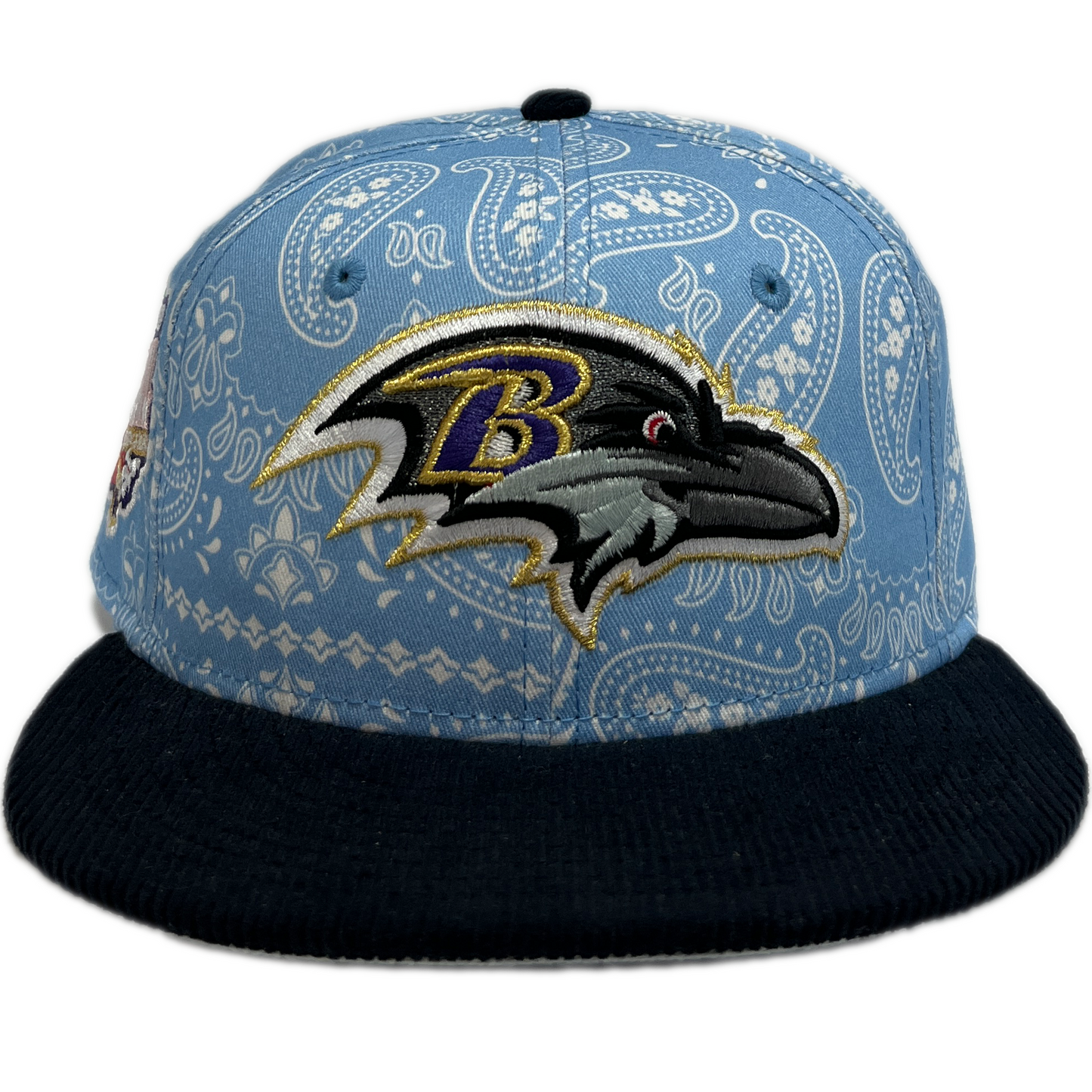 New Era Baltimore Ravens 59Fifty Fitted Hat - Blue Bandana/ Black