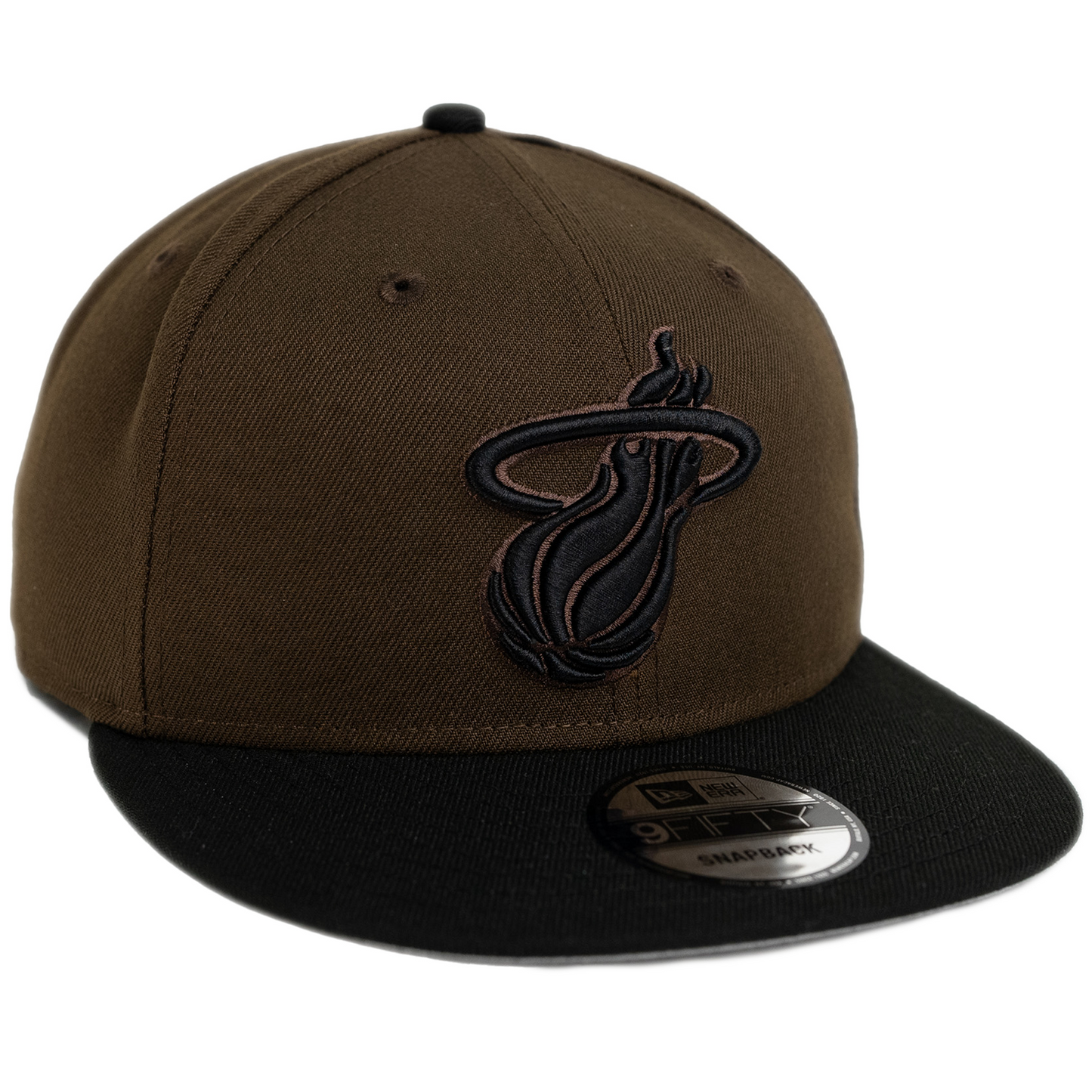 New Era Miami Heat 9FIFTY Adjustable Hat - Walnut/ Black