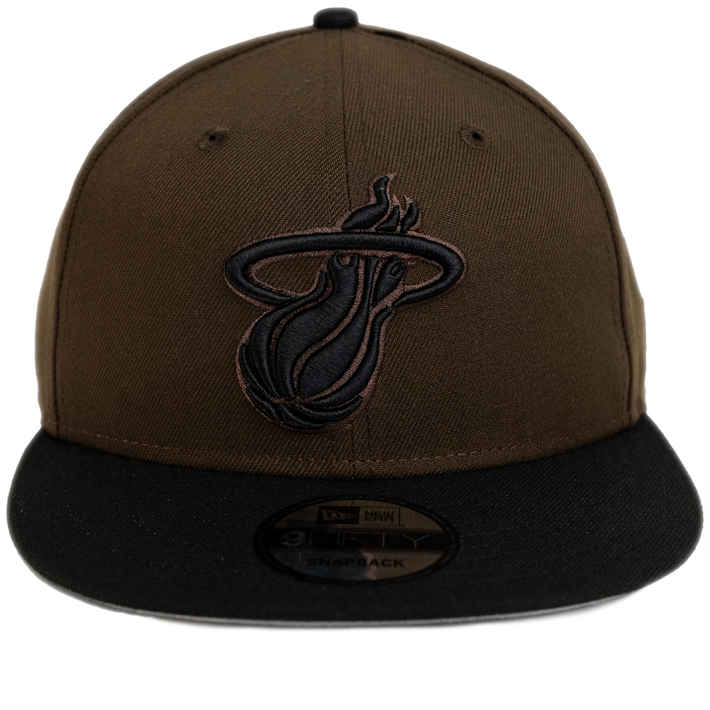 New Era Miami Heat 9FIFTY Adjustable Hat - Walnut/ Black